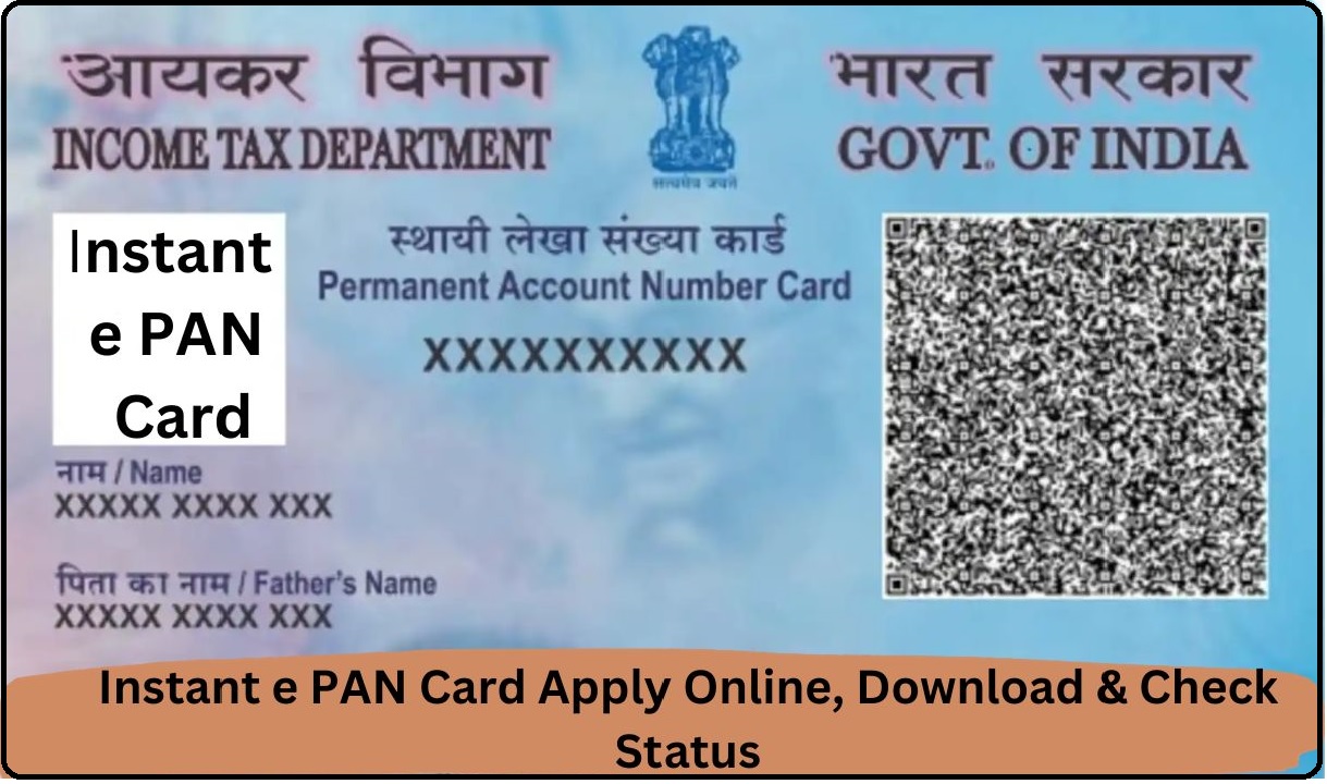 Instant e PAN Card Apply Online