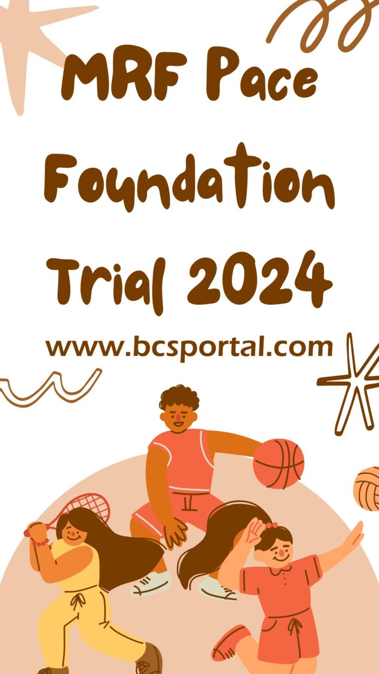 MRF Pace Foundation Trial
